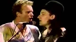 The Police with Bono 1986-06-15 Conspiracy of Hope, Giants Stadium New Jersey - Invisible Sun