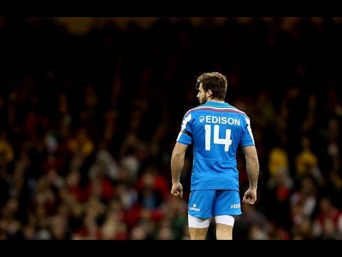 Angelo Esposito Great Tackle - Italy v England 15th March 2014