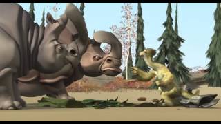 Ice Age 1 Sid and Rhino with Mammoth