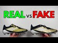 REAL VS FAKE ADIDAS F50 MESSI GOLD FOOTBALL BOOT COMPARISON CLEATS