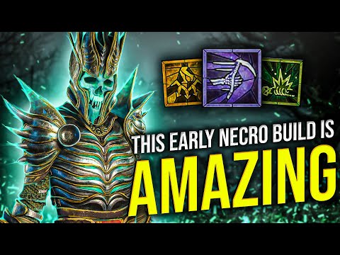 The BEST Early Game Leveling Necromancer Build ( Level 0-50 ) | Shadow Damage Build | Diablo 4
