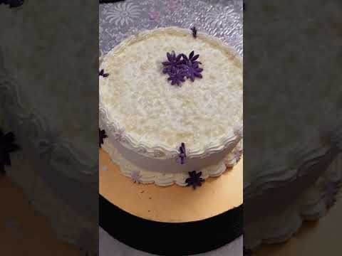 Vanilla forest cake. White forest cake @Nahidskitchen2025 #whiteforestcake #forestcake #cake