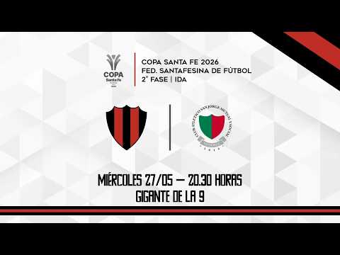 #Fútbol | COPA SANTA FE 2026 | 2° FASE (IDA): CARCARAÑÁ  VS. ATLÉTICO SAN JORGE