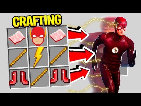 CRAFTING THE FLASH IN MINECRAFT! (SPEEDSTERS MOD)