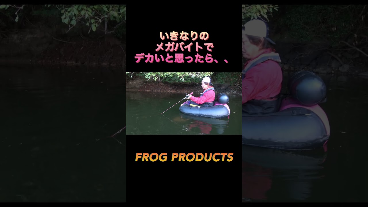 カメラマンがルアーを見失っていると、、、突然のメガバイト！！