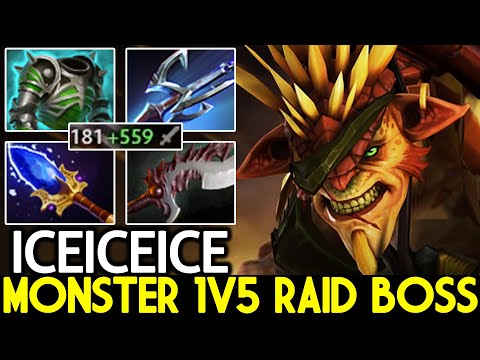 ICEICEICE [Bristleback] Powerful Monster 1v5 Raid Boss Dota 2