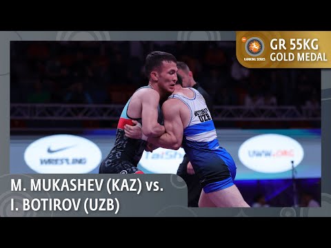 Gold Medal • GR 55Kg • Marlan MUKASHEV (KAZ) vs. Ikhtiyor BOTIROV (UZB)