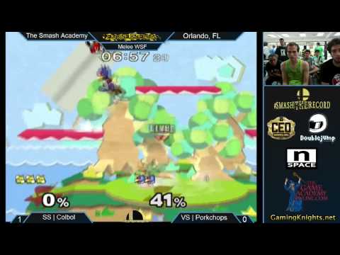 The Smash Academy - SS | Colbol (Fox) vs VS | Porkchops (Falco) - WSF - SSBM