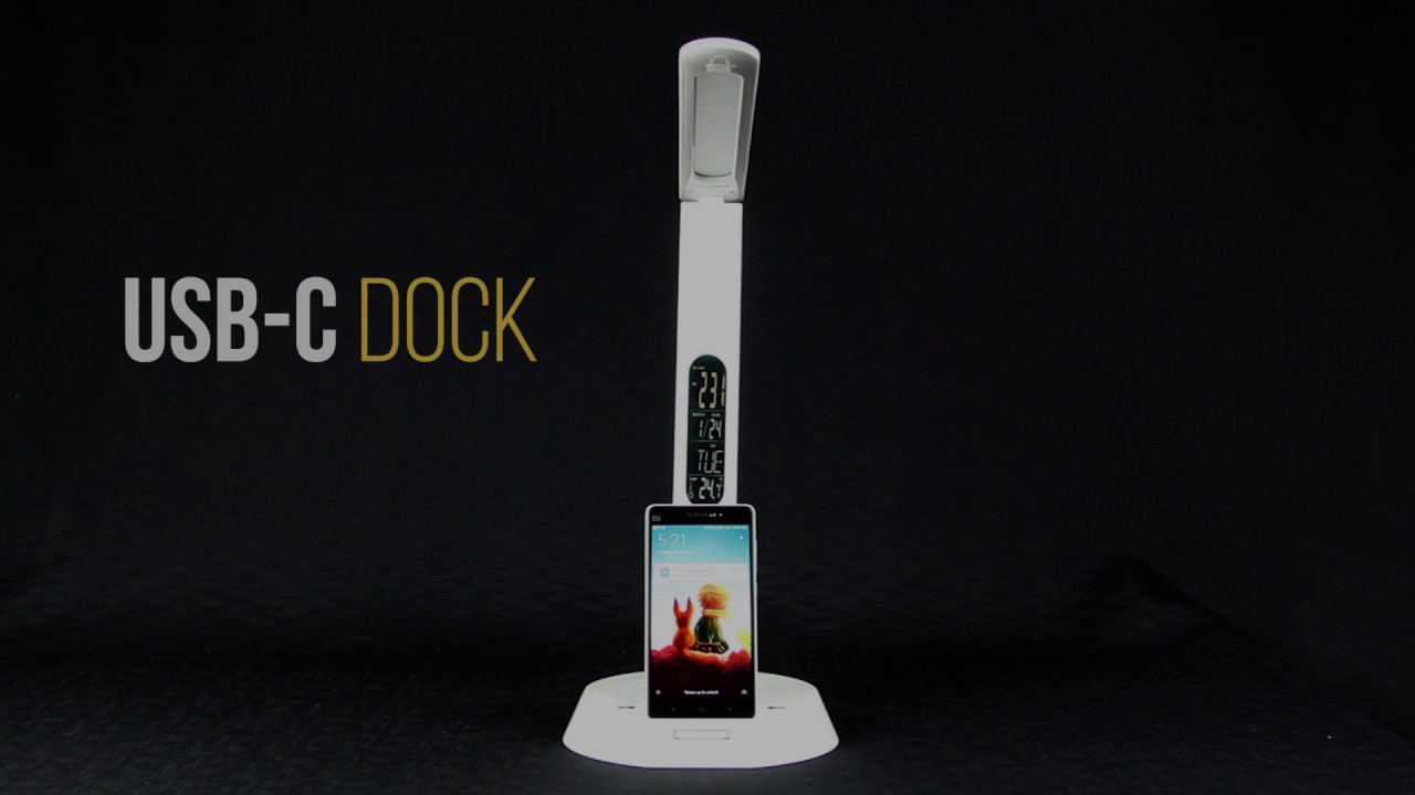 Lumicharge // Smart LED Lamp + Phone Dock (Silver) video thumbnail