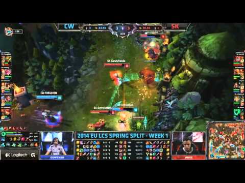 EU LCS S4 Spring W1D2: Copenhagen Wolves vs SK Gaming Highlights