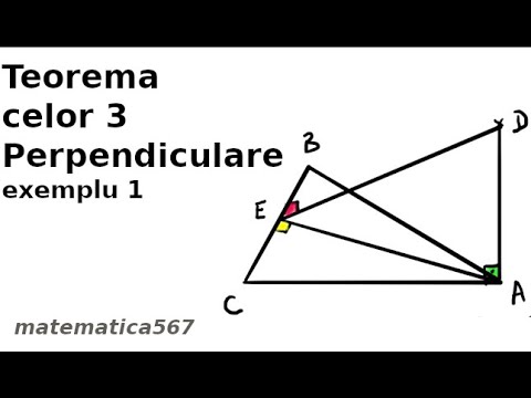 Exemplul 1 Teorema celor 3 perpendiculare