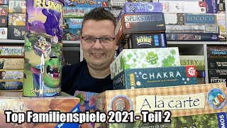 Top Familienspiele 2021 - Teil 2 - was können wir empfehlen?