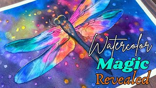 The Secret to Painting a Glowing Magical Dragonfly in Watercolor