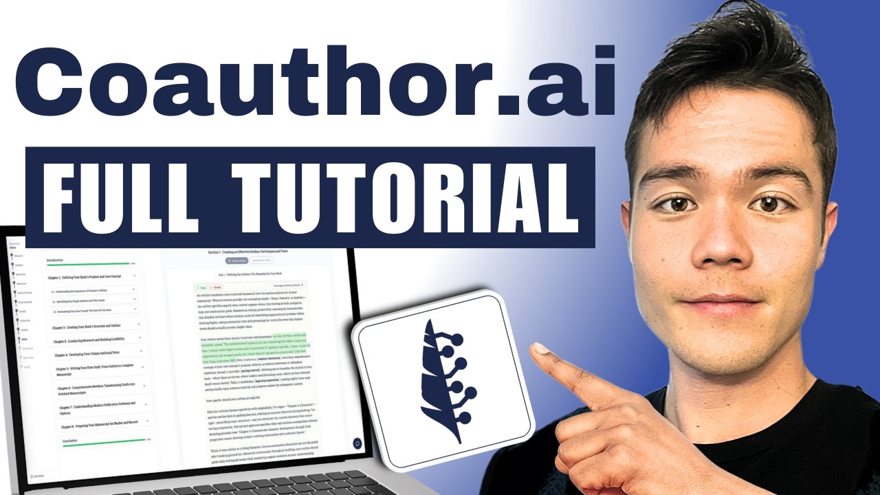 Coauthor.ai Full Tutorial - How to Write a Book in a Day with AI