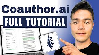 Coauthor.ai Full Tutorial - How to Write a Book in a Day with AI