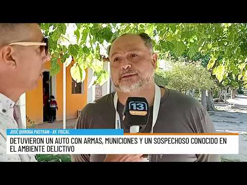 Cayó en Caucete: detuvieron un auto con armas, cocaína y un sospechoso “pesado”
