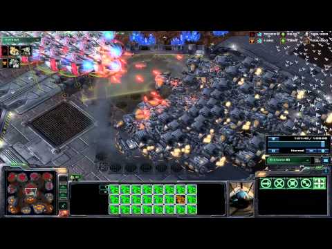 Starcraft 2: Heart of the Swarm Custom Map. 33 Tempest VS 33 Battlecruisers:  Post MLG Anaheim Build