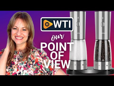 Electric Salt and Pepper Grinder Set - WTI product video review