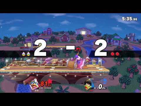 Battle Arena: Mii Brawler (1322) vs King Dedede