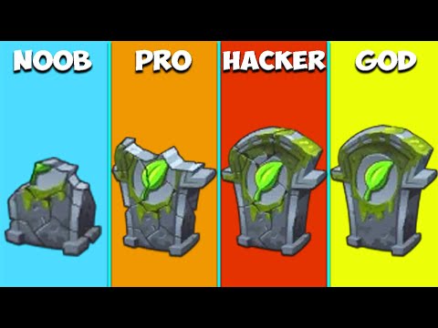 Pvz 2 Challenge - All Plants 3 POWER-UP vs 99 Gravestones Leaf