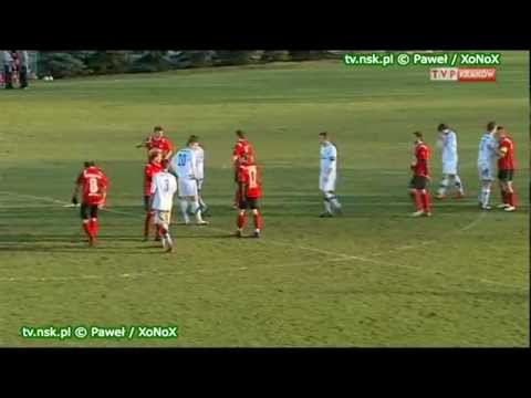 tv.nsk.pl 2012-04-01 Puszcza Niepołomice - Okocimski KS Brzesko 0-1 (0-0) bramka relacja