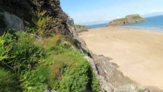 Walk down to Tenby Beach in Pembrokeshire Wales 02