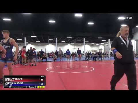 165 Lbs Round 2 (8 Team) - Kalel Williams, Michigan Vs Calvin Harding, Utah D1ba