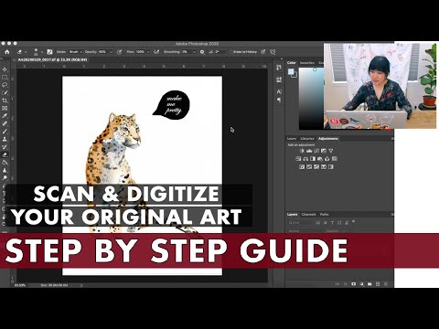 How to Scan and Digitize Original Watercolor Art | Comprehensive Tutorial | Photoshop CC
