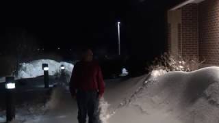 Nearly 5 foot snow drift at NWS Riverton