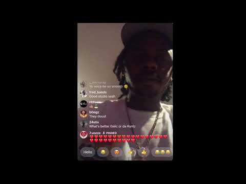 BabyFace Ray IG Live preview unreleased songs in studio freestyle