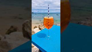 Chilling at Portinho da Arrábida beach 🏖️ Perfection! #beachvibes #Portugal #travel  #ytshort