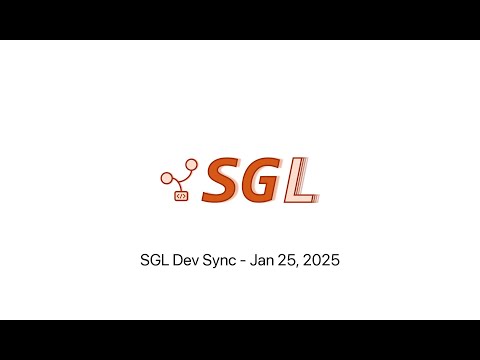 Sglang Developer Sync 20250125