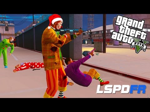 GTA 5 LSPDFR - Clowns attack police station