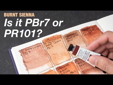 Burnt Sienna: Is it PBr 7 or PR 101?