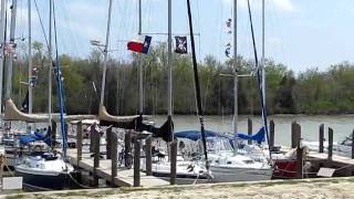 preview picture of video 'TMCA at Beason Marina with wind blowing!'