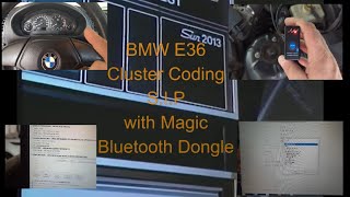 BMW E36 - S.I.P - Cluster coding with Magic Bluetooth Dongle  - NCS Expert - dummy / INPA - ADS