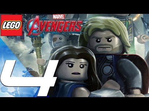 LEGO Marvel Avengers - Walkthrough Part 4 - Avengers Forest Fight
