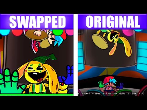 Bunzo Bunny Swaps Boyfriend VS Bunzo Bunny Mommy Long Legs Comparison mods