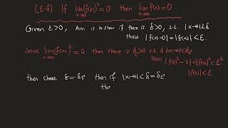 lim (f(x))^2 =0 ise lim f(x)=0 dır -Limit-9
