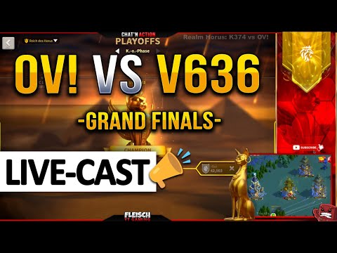 GRAND FINALS: 🔴 OV! -vs- V636 | LIVE #1 - Rise of Kingdoms ROK Fleisch