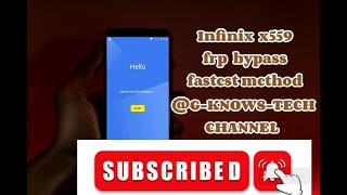 Infinix Hot 5(X559) frp bypass 2023 without pc