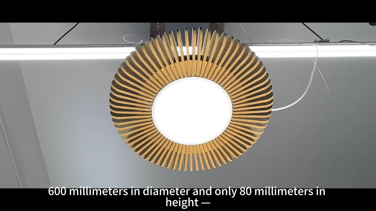 Slim Circular Acoustic Light | Minimal Design for Quiet Spaces | SignliteLED