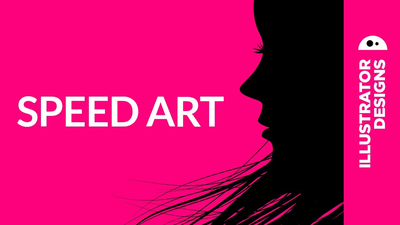 Adobe Illustrator // girl head silhouette