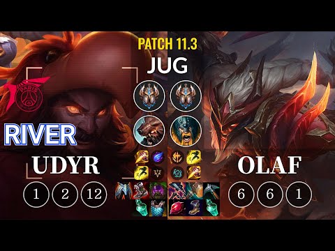 TLN River Udyr vs Olaf Jungle - KR Patch 11.3