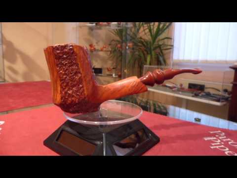 Pipa radica giant freeshape rusticata - www.paronellipipe.it