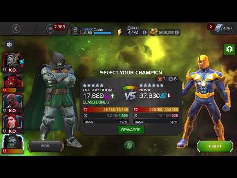 Act 7.2.4 Nova boss One Shot | Marvel Contest Of Champions