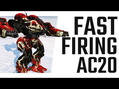 Fast firing AC20 on the Champion CHP-1N2 - Mechwarrior Online The Daily Dose #664