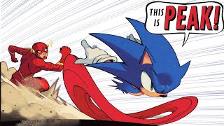 Sonic Races The Flash. This Is Peak | Sonic Book Club #1