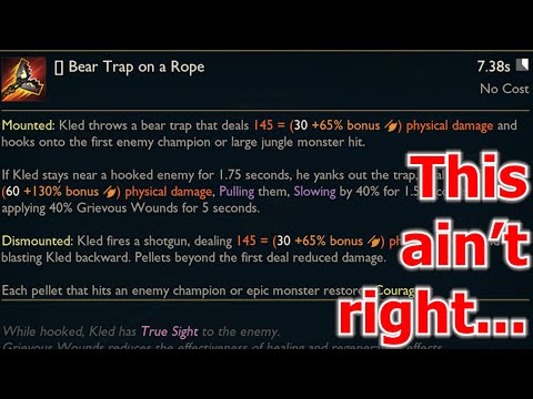 RIOT FORGOR 💀 Kled is bugged and needs to be hotfixed