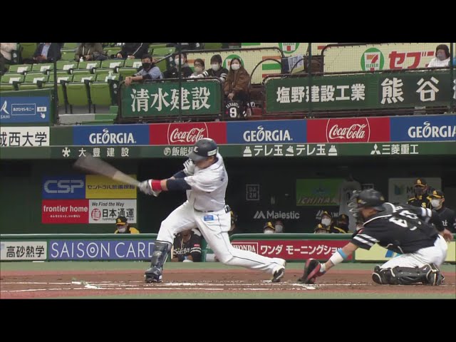 【1回裏】頼れるベテランの一打!! ライオンズ・栗山の同点タイムリーヒット!! 2020/11/1 L-H